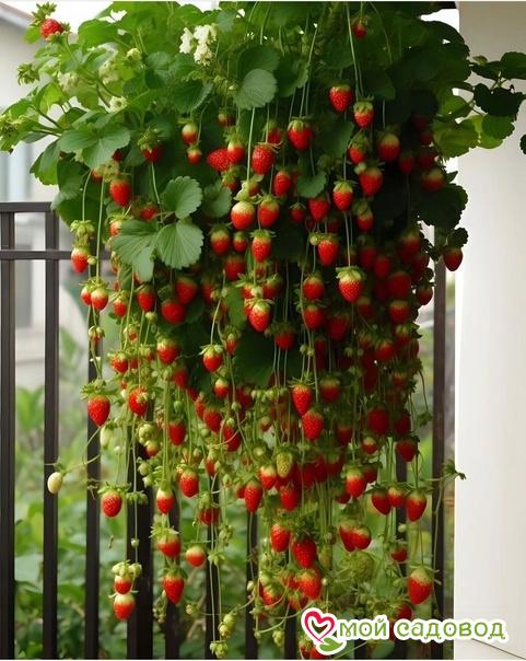 Клубничный Каскад (ремонтантный сорт)